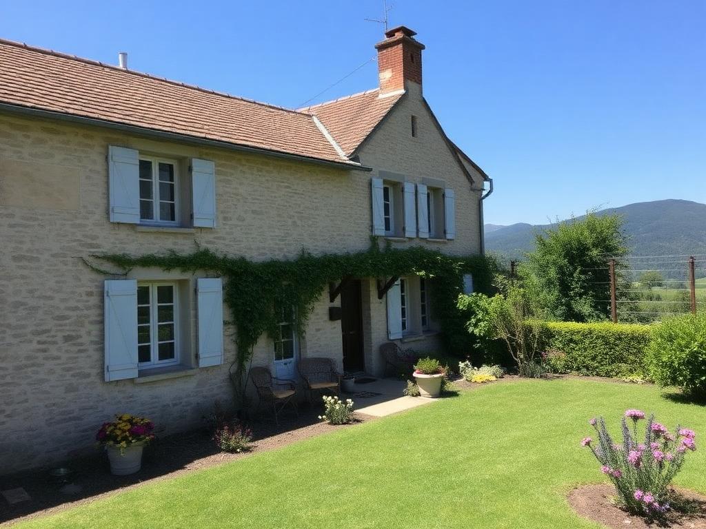 Ferme rénovée avec jardin